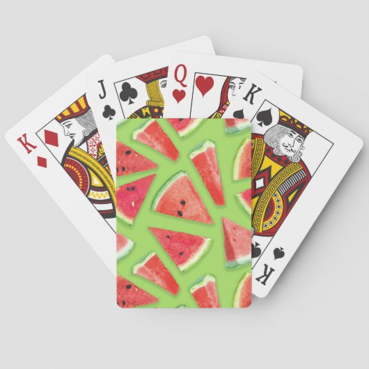 Watermelon-Muster Kreation 3 Spielkarten (Rückseite)