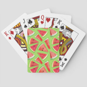 Watermelon-Muster Kreation 3 Spielkarten