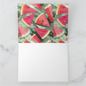 Watermelon-Muster Kreation 4 Dankeskarte (Innenseite)