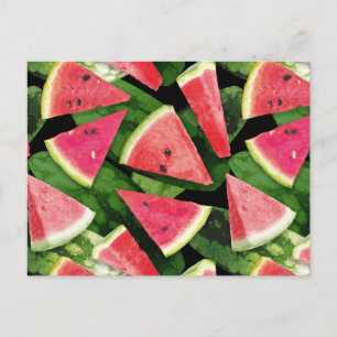 Watermelon-Muster Kreation 5 Feiertagspostkarte