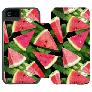 Watermelon-Muster Kreation 5 Incipio Watson™ iPhone 5 Geldbörsen Hülle