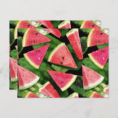 Watermelon-Muster Kreation 5 Postkarte (Vorne/Hinten)