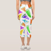 Watermelon-Muster Kreation 6 Capri Leggings (Rückseite)