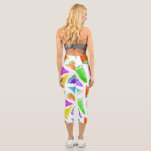 Watermelon-Muster Kreation 6 Capri Leggings (Rückseite)