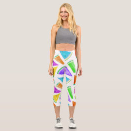 Watermelon-Muster Kreation 6 Capri Leggings