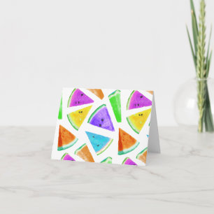 Watermelon-Muster Kreation 6 Dankeskarte