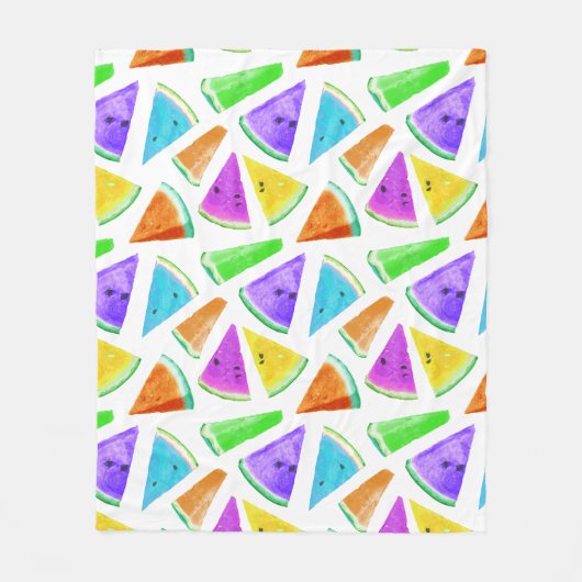Watermelon-Muster Kreation 6 Fleecedecke (Vorderseite)