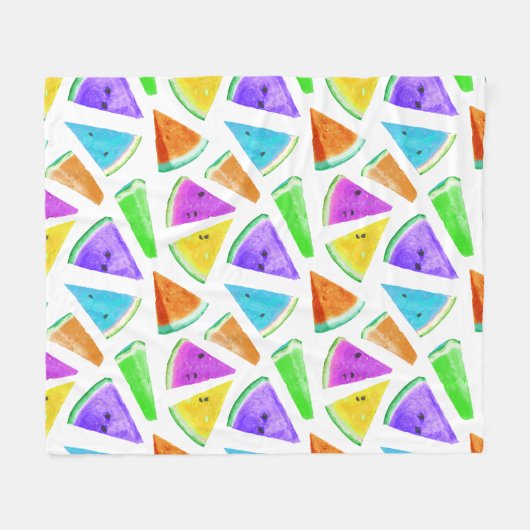 Watermelon-Muster Kreation 6 Fleecedecke (Vorderseite (Horizontal))