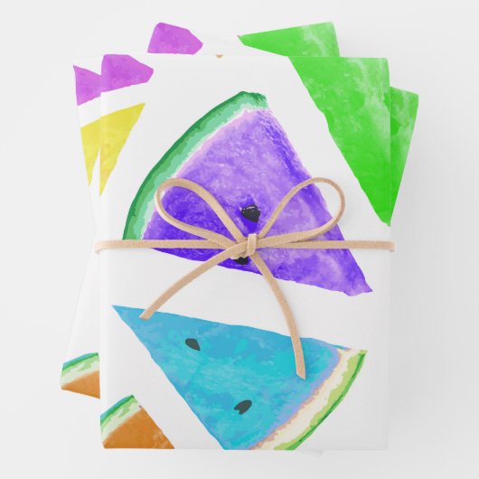 Watermelon-Muster Kreation 6 Geschenkpapier Set (Beispiel)