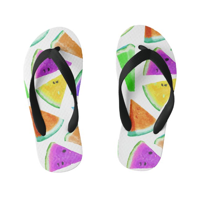 Watermelon-Muster Kreation 6 Kinderbadesandalen (Fußbett)