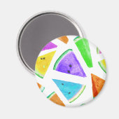 Watermelon-Muster Kreation 6 Magnet (Vorderseite/Rückseite)