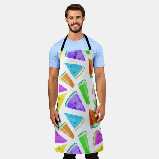 Watermelon-Muster Kreation 6 Schürze (Getragen)