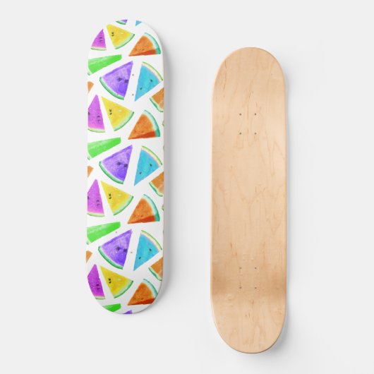 Watermelon-Muster Kreation 6 Skateboard (Vorderseite)