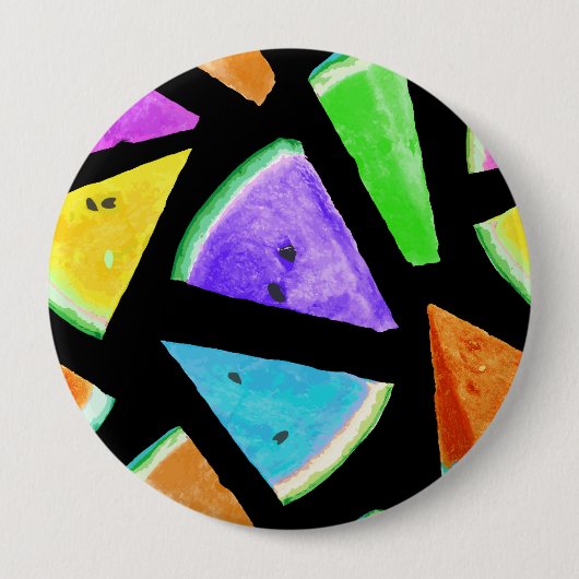 Watermelon-Muster Kreation 7 Button (Vorderseite)