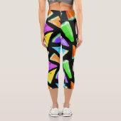 Watermelon-Muster Kreation 7 Capri Leggings (Rückseite)