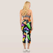 Watermelon-Muster Kreation 7 Capri Leggings (Rückseite)