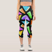 Watermelon-Muster Kreation 7 Capri Leggings (Vorderseite)