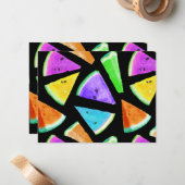 Watermelon-Muster Kreation 7 Mitteilungskarte (Vorderseite/Rückseite Beispiel)