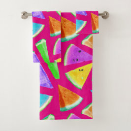 Watermelon-Muster-Kreation 9 Badhandtuch Set