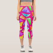 Watermelon-Muster-Kreation 9 Capri Leggings (Vorderseite)