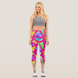 Watermelon-Muster-Kreation 9 Capri Leggings