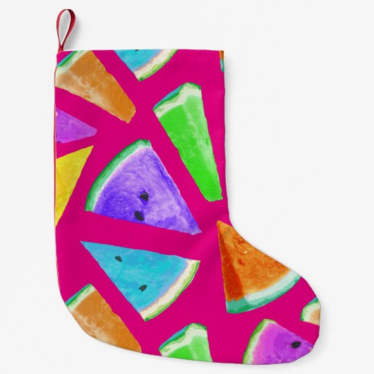 Watermelon-Muster-Kreation 9 Kleiner Weihnachtsstrumpf (Vorderseite)