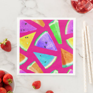 Watermelon-Muster-Kreation 9 Serviette