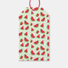 Watermelon Muster Melon Frucht Sommer Grün Geschenkanhänger