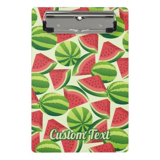 Watermelon Muster Mini Clipboard Klemmbrett (Vorderseite)