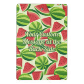 Watermelon Muster Mini Clipboard Mini Klemmbrett (Rückseite)