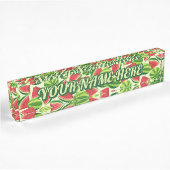 Watermelon Muster Name Plate Namensplakette