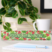 Watermelon Muster Name Plate Namensplakette