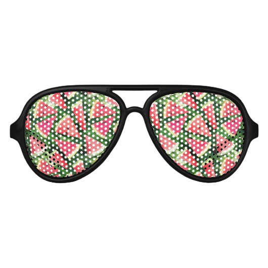 Watermelon-Muster Partybrille (Vorderseite)