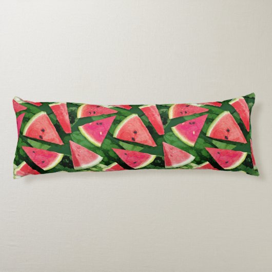 Watermelon-Muster Seitenschläferkissen (Rückseite)