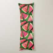 Watermelon-Muster Seitenschläferkissen (Rückseite (Vertikal))