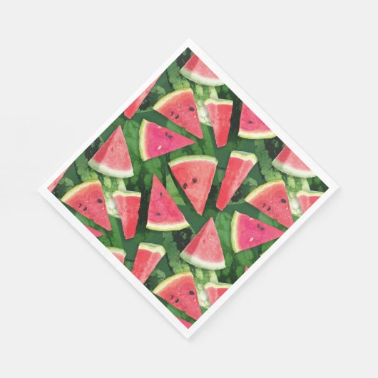 Watermelon-Muster Serviette (Ecke)