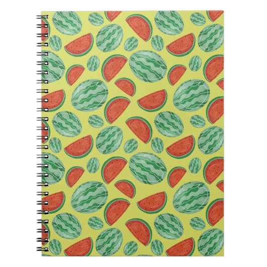 Watermelon Muster Spiral Notebook Notizblock (Vorderseite)