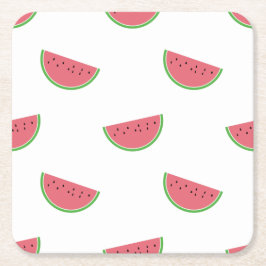 Watermelon Muster Summer Party Paper Untersetzer