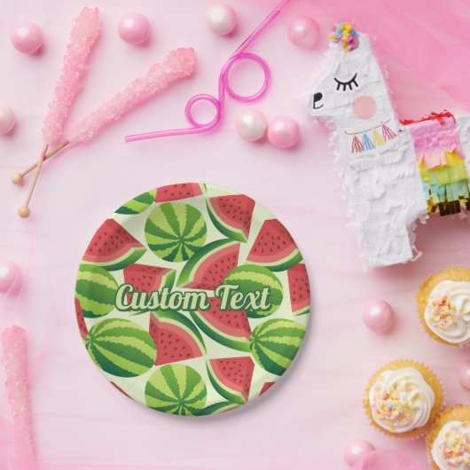 Watermelon-Musterpapierplatte Pappteller (Party)