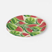 Watermelon-Musterpapierplatte Pappteller (Schrägansicht)