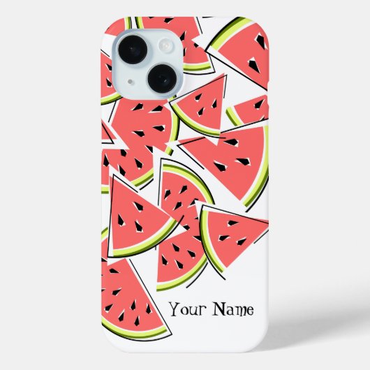 Watermelon "Name" iPhone-Fall Case-Mate iPhone Hülle (Rückseite)
