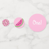 Watermelon Niedlich 1. Geburtstag Party Tischdekor Konfetti (Vorderseiten)