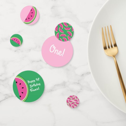 Watermelon Niedlich 1. Geburtstag Party Tischdekor Konfetti (Gruppe)