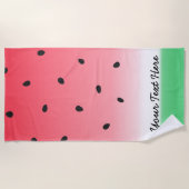 Watermelon Ombre Stripes Strandtuch (Vorderseite)