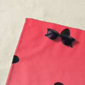 Watermelon Ombre Stripes Strandtuch (Beispiel)