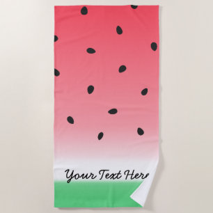 Watermelon Ombre Stripes Strandtuch