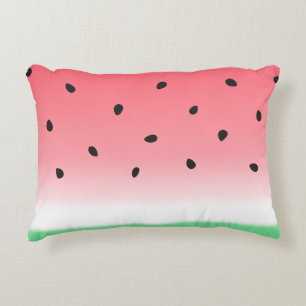 Watermelon Ombre Stripes Zierkissen