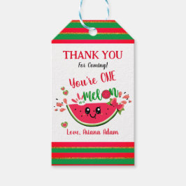 Watermelon One in einem Melon First Birthday Viele Geschenkanhänger