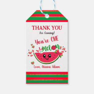 Watermelon One in einem Melon First Birthday Viele Geschenkanhänger