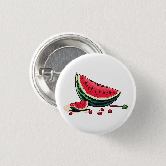 Watermelon Palestine Button (Vorne & Hinten)